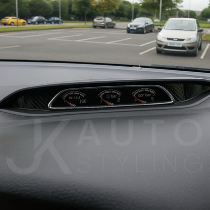 Ford Focus MK3 MK3.5 ST RS 2012-2018 Carbon Fibre Gel Gauge Cluster Overlay Trim