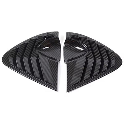 Seat Leon MK2 2008-2012 Carbon Fibre Rear Side Window Louver Vents Covers 2pcs