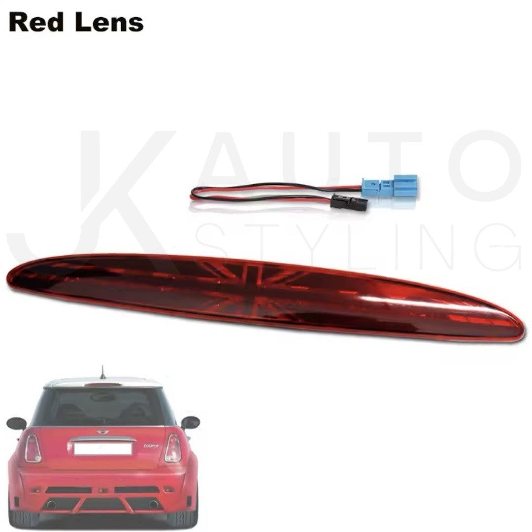 Mini Cooper R50 R53 Red Lens Union Jack LED Top Rear Central Third Brake Light