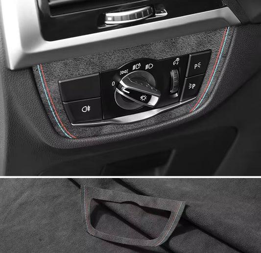 BMW X3 G01 X3 G08 X4 G02 Alcantara Interior Headlight Control Panel Surround