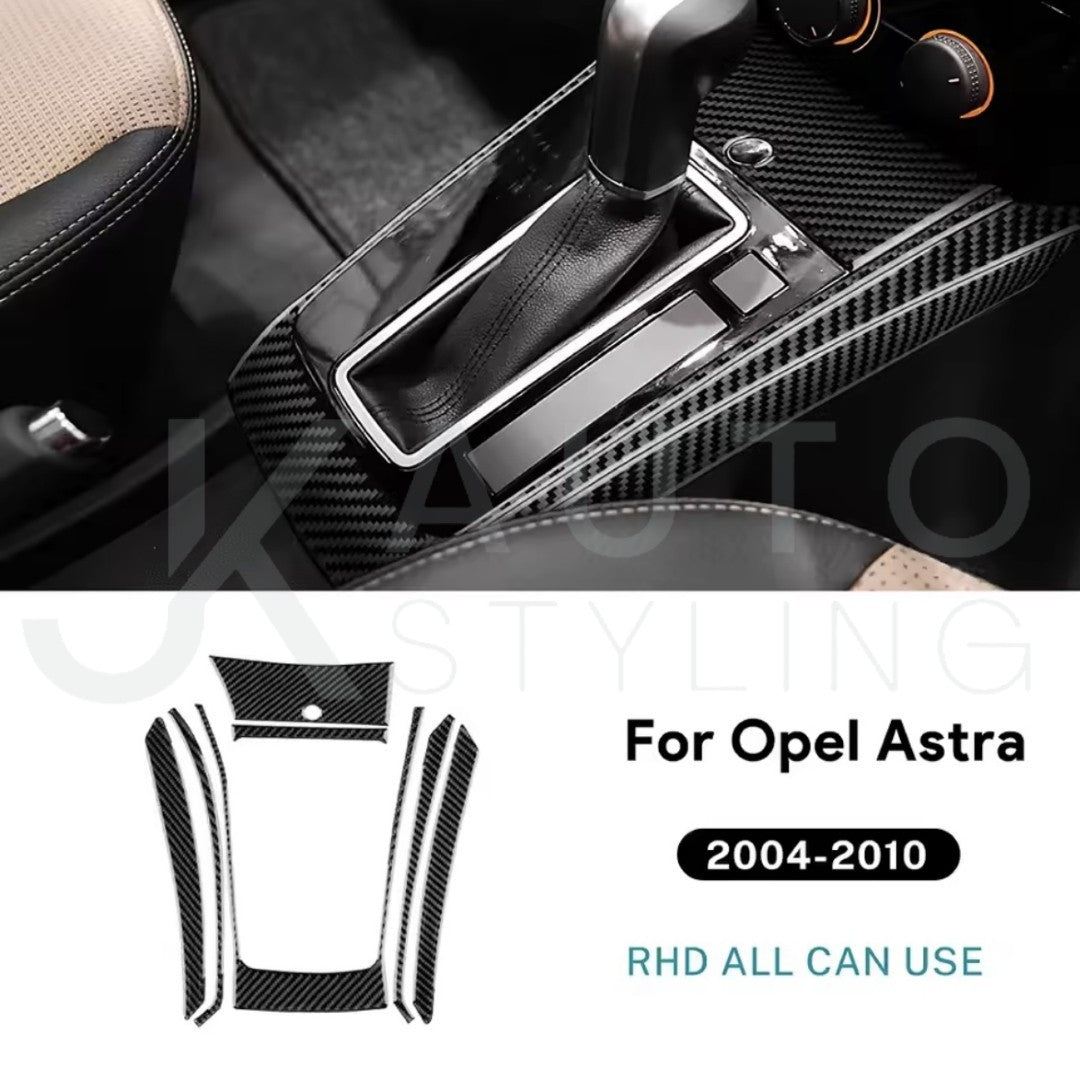 Vauxhall Astra H MK5 2004-2010 Carbon Fibre Centre Console Gear Panel Trim