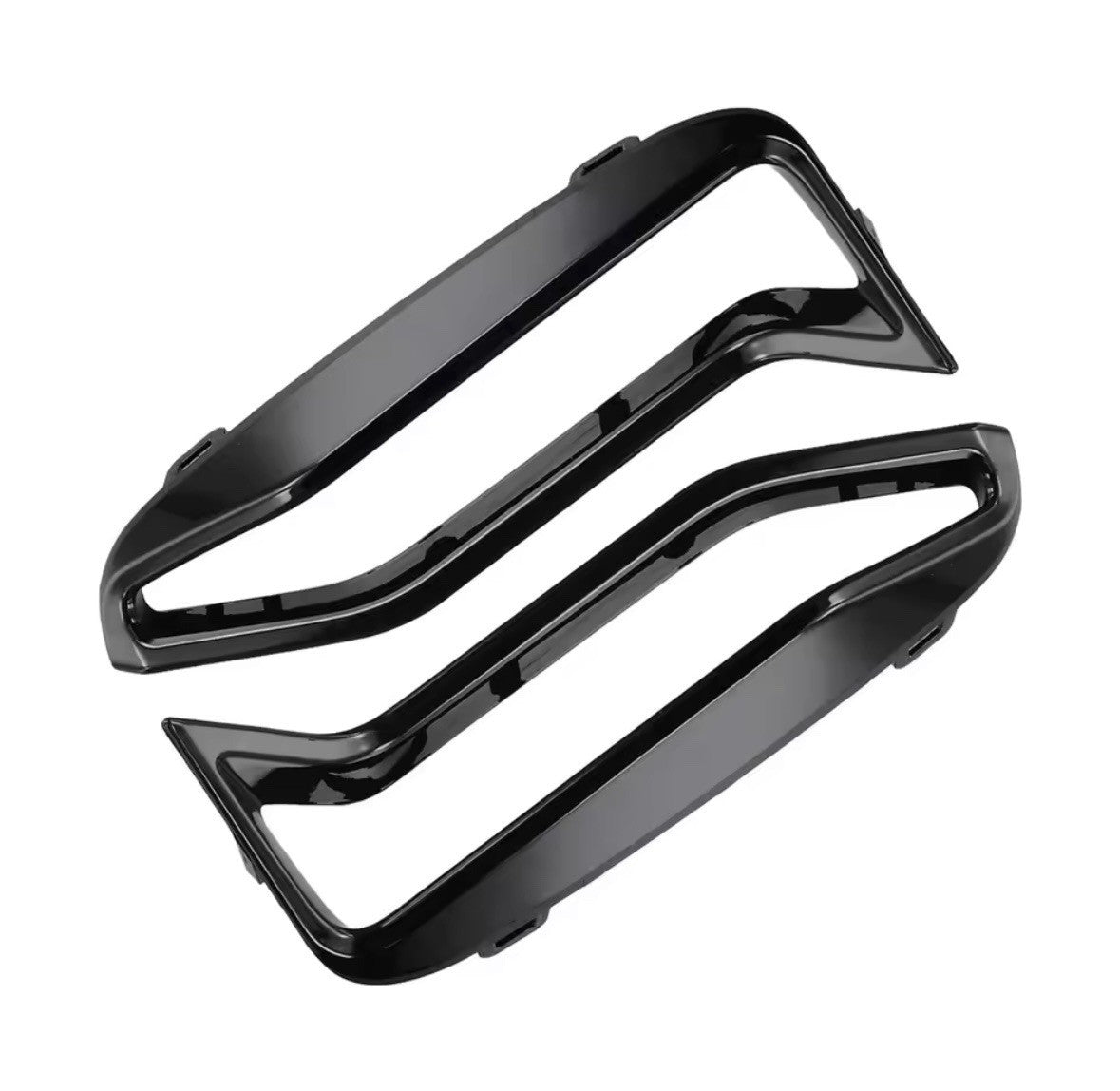 BMW 3 Series G20 G21 M340i Gloss Black Front Bumper Side Vent Cover Trim Set
