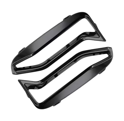 BMW 3 Series G20 G21 M340i Gloss Black Front Bumper Side Vent Cover Trim Set