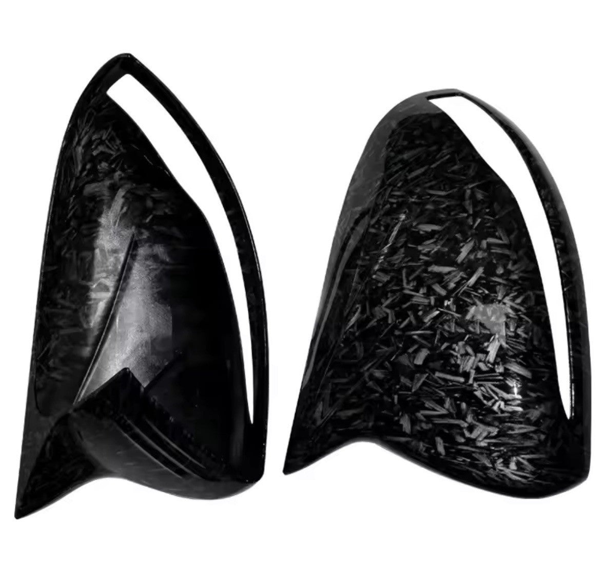 Mercedes C GLC S E Class Forged Carbon Fibre M Style Wing Mirror Caps Covers
