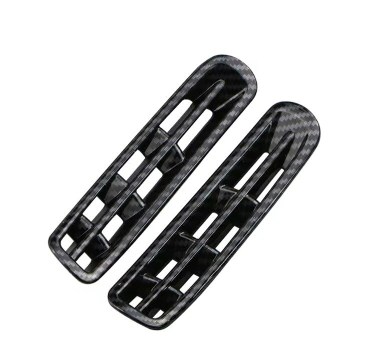 Ford Focus MK4 Carbon Fibre Effect A Pillar Air Vent Surround Cover Trim 2pcs