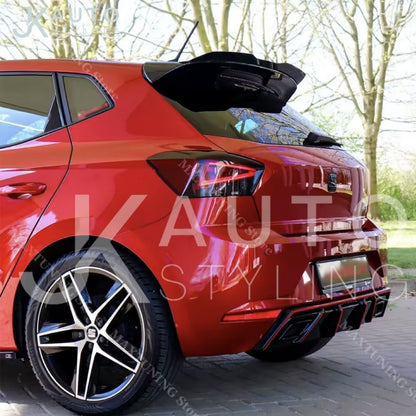Seat Ibiza MK5 6F 2017-2025 Gloss Black Spoiler Extension Rear Wing Lip
