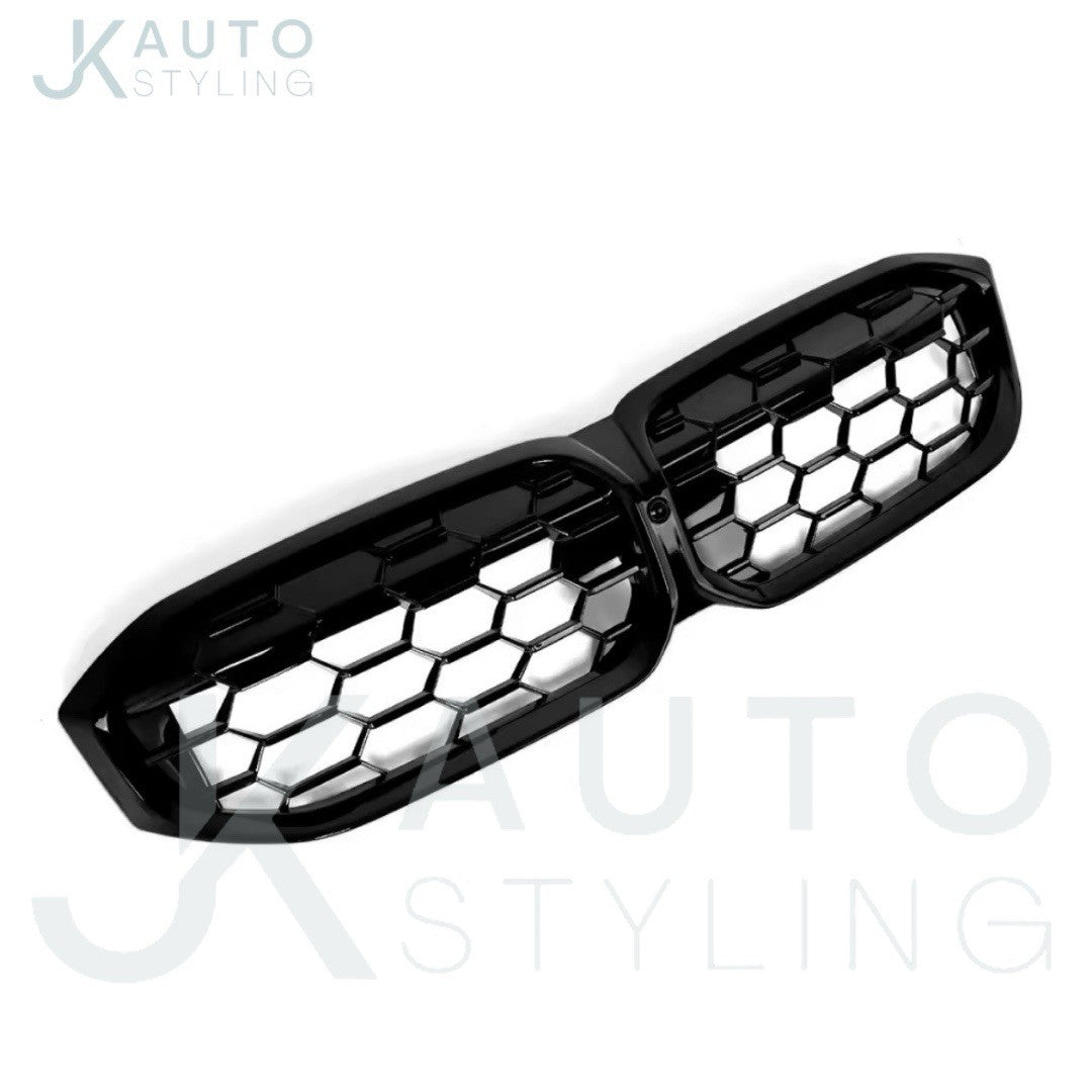 BMW 3 Series G20 G21 2023-2025 Gloss Black Diamond Honeycomb Kidney Grille