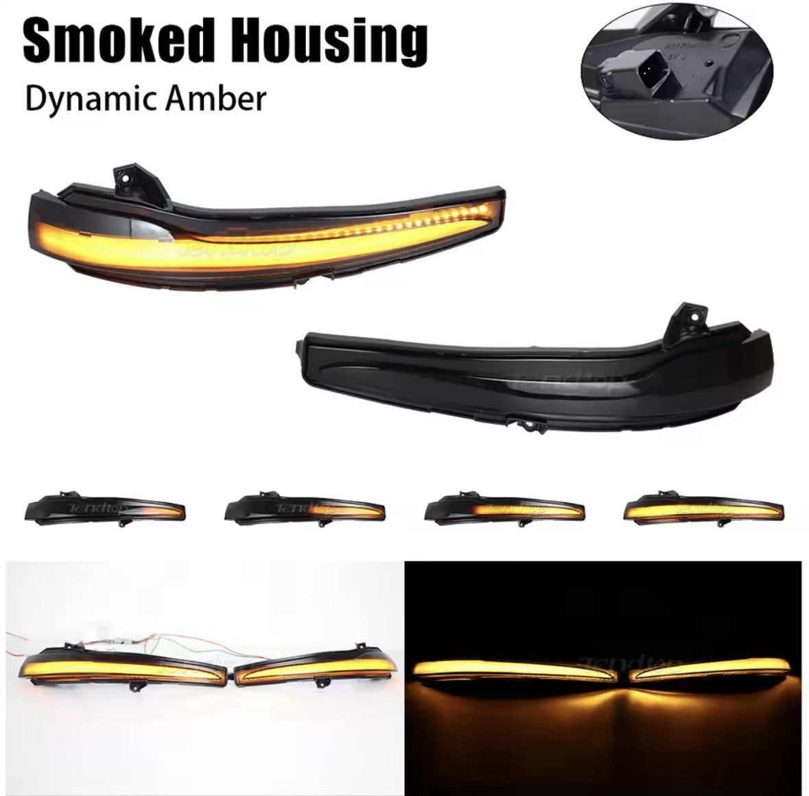 Mercedes C E S Class GLC Dynamic Indicators LED Sequential Mirror Indicators