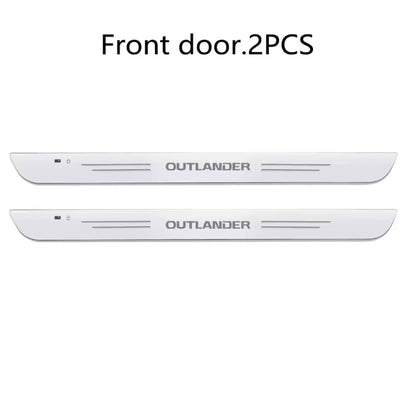 Mitsubishi Outlander Wireless LED Colour Change Door Sill Protectors Strips USB