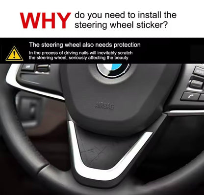 BMW 2 Series F45 F46 X1 F48 Carbon Fibre Steering Wheel Trim Lower V Piece