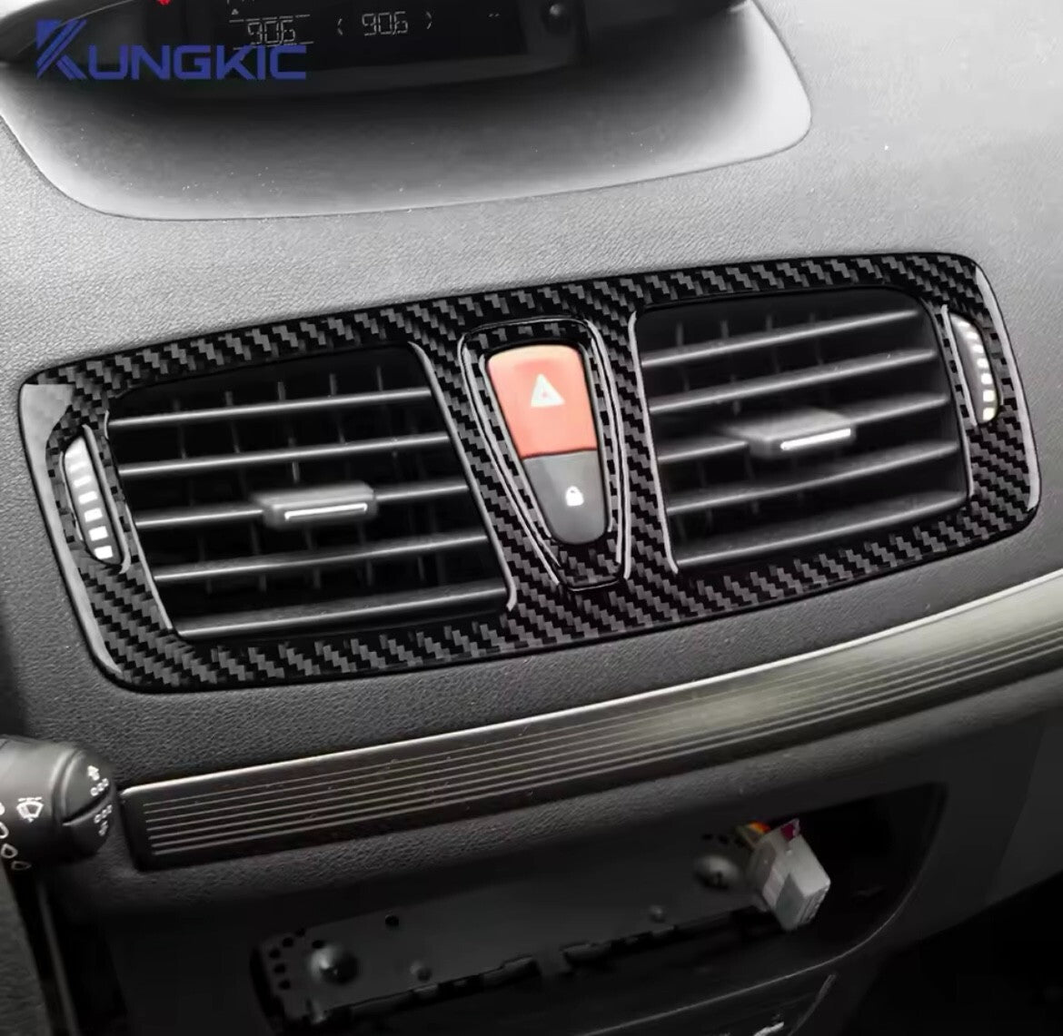 Renault Megane RS Fluence 2009-2014 Carbon Fibre Central Air Con Panel Trim