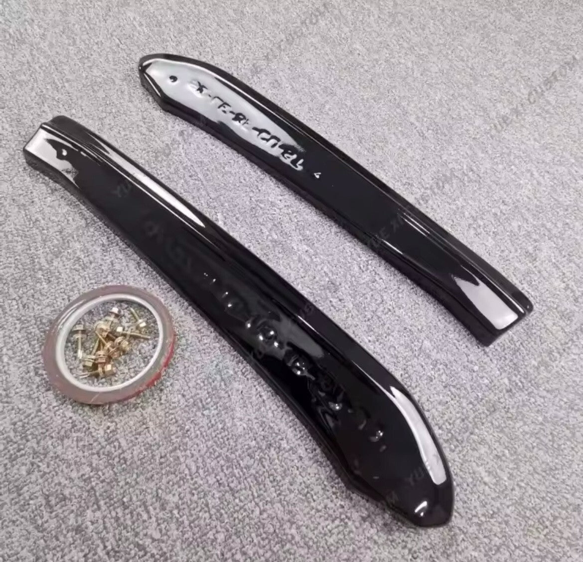 Seat Leon MK3 Cupra ST 2017-20 Gloss Black Rear Spats Rear Bumper Side Splitters