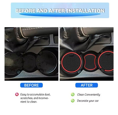 Ford Fiesta MK8 2018-2022 Interior Trim Anti Slip Rubber Mats Black Blue 14pcs