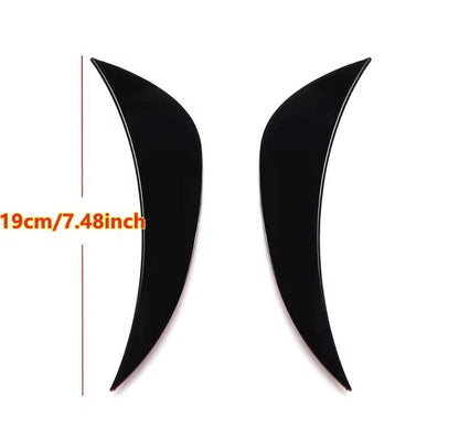 Gloss Black Front Bumper Side Vent Canards For Mercedes C Class W205 C205 15-18