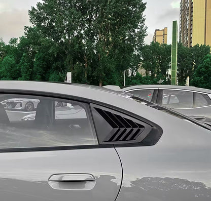 BMW 2 Series F74 2024+ Gloss Black Rear Side Window Louver Vent Covers 2pcs