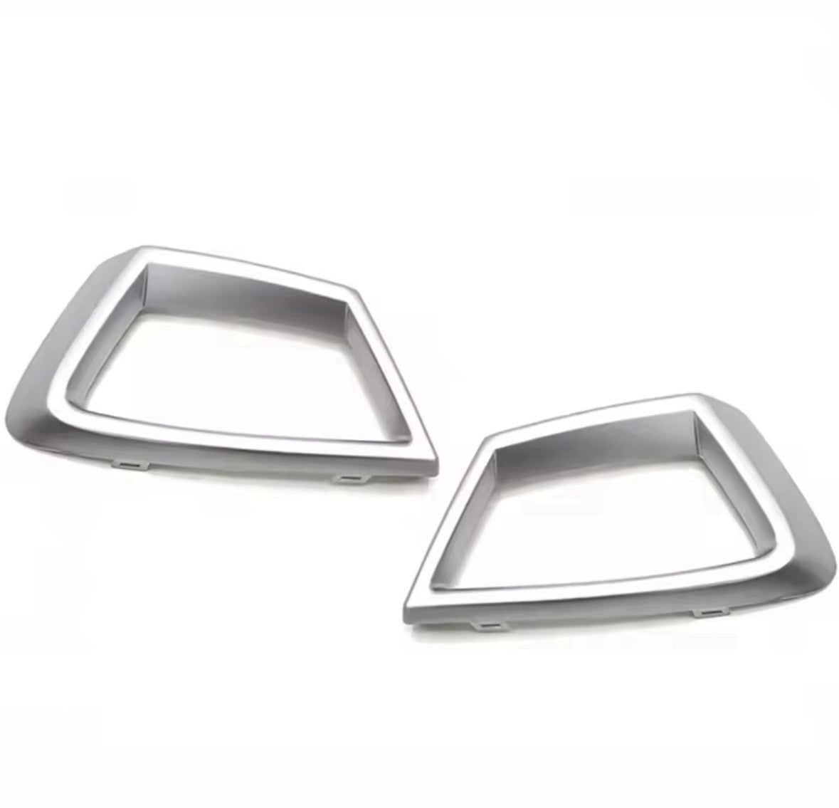 Ford Fiesta MK7 2008-2012 Silver Lower Central Grille Frame Trims 2pcs