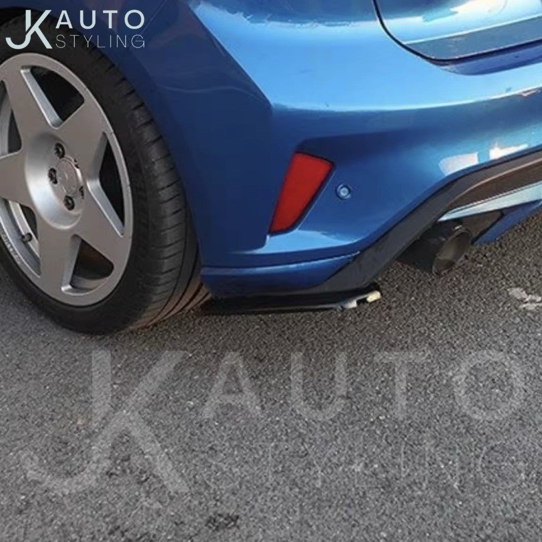Ford Focus ST MK4.5 2023-2025 Gloss Black Rear Spats Bumper Corner Splitters