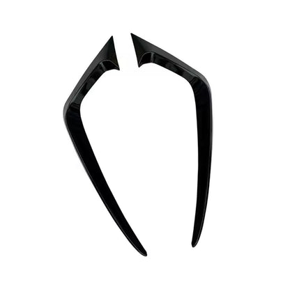 Ford Fiesta ST MK7 Gloss Black Front Bumper Canards Side Vent Fog Blade Trims