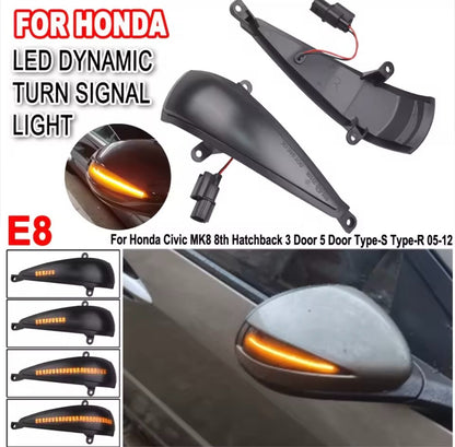 Honda Civic MK8 2005-2012 Dynamic LED Sequential Mirror Indicators Smoked 2pcs