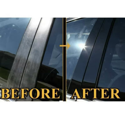 Nissan Juke 2011-2017 Gloss Black Window Trim Pillar Set 10pcs De-Chrome