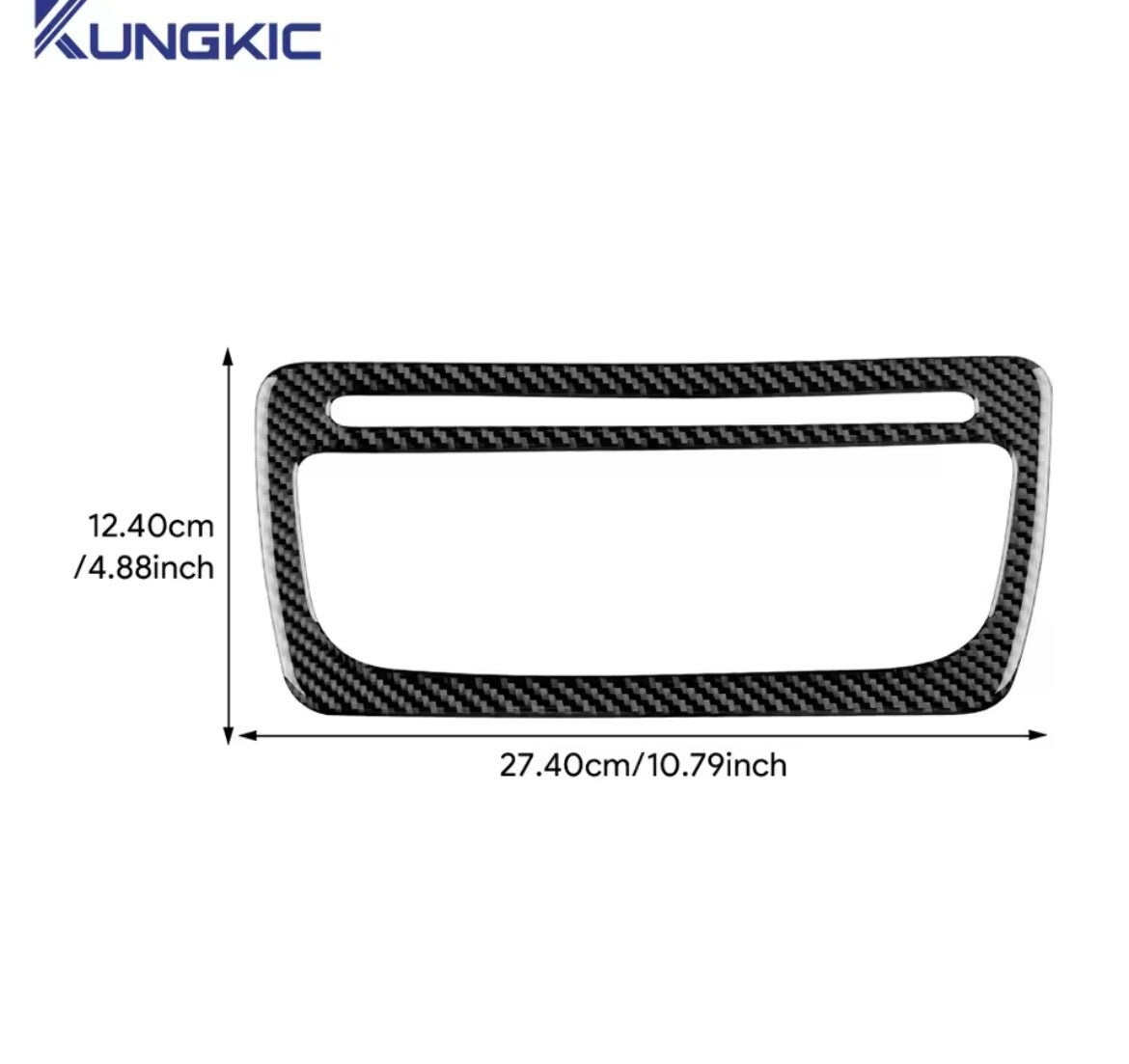 Seat Ibiza 6j 2009-2014 Carbon Fibre Centre Dash Radio Screen CD Surround Trim