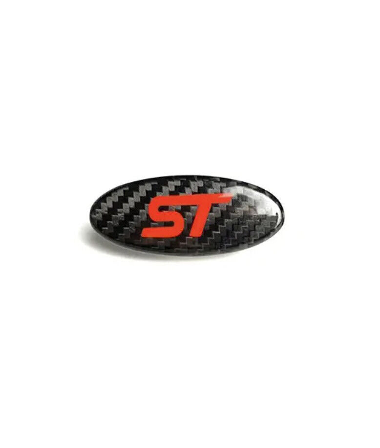 Ford ST Carbon Fibre Steering Wheel Badge Overlay For Ford Focus ST MK3 MK3.5