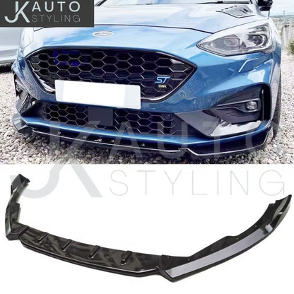 Ford Focus ST ST Line MK4 2019-2022 Gloss Black Front Splitter Lip Low Line Kit