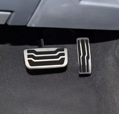 Ford Ranger 2015-2022 Stainless Steel And Rubber Pedal Covers Automatic 2pcs