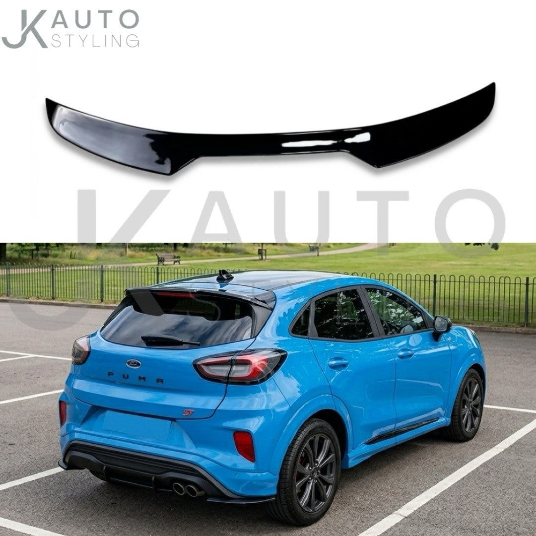 Gloss Black Spoiler Extension Rear Lip For Ford Puma ST ST Line 2020-2024