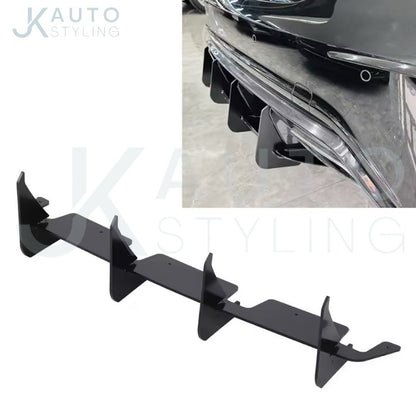 Mercedes A45 AMG 2013-2018 Rear Bumper Diffuser Blade Style Gloss Black