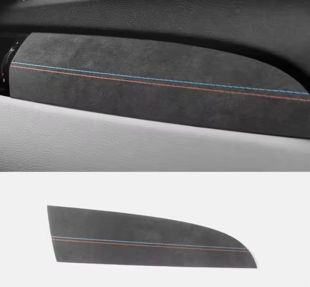 BMW X3 F25 X4 F26 2011-2021 Black Alcantara Centre Dashboard Panel Trim Cover
