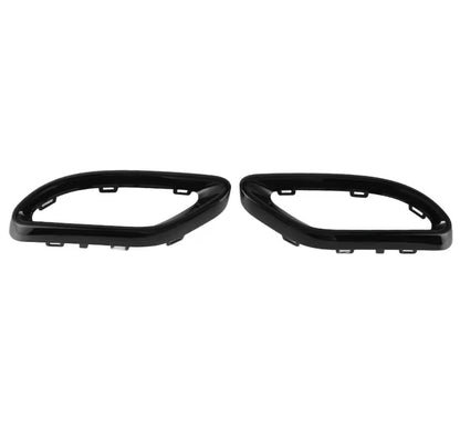 Gloss Black Exhaust Tip Cover Trims For Mercedes-Benz A B C E GLC CLS 2014-2021