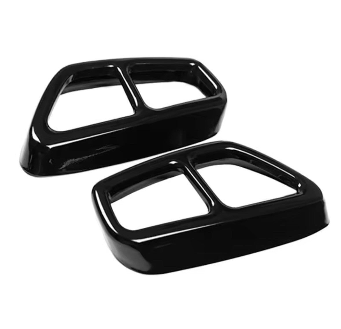BMW 5 Series G30 G31 G32 Gloss Black Exhaust Tips Tailpipe Cover Trim 2pcs