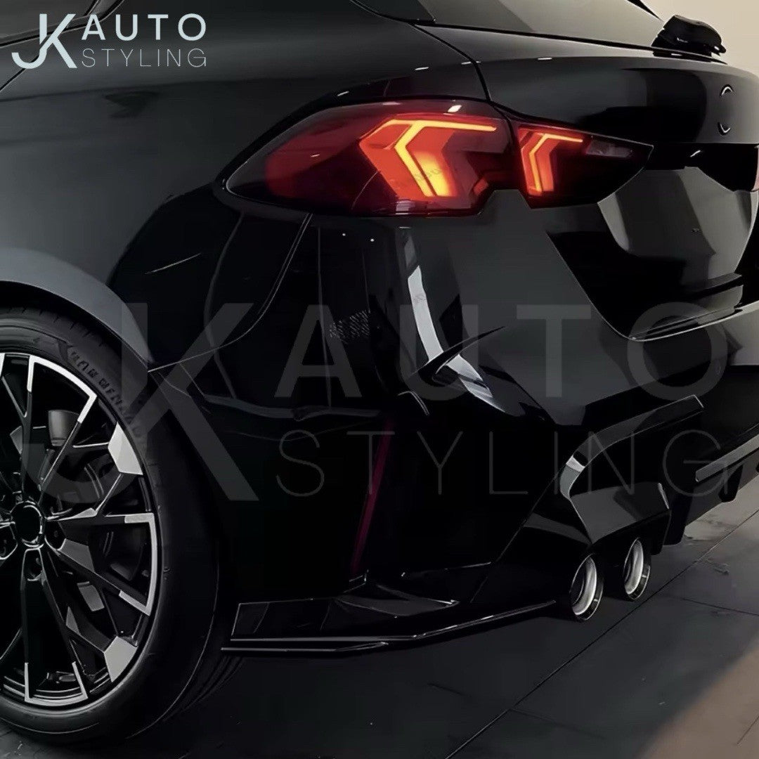 BMW 1 Series F70 2025+ M Sport Gloss Black Rear Spats Rear Bumper Side Splitters