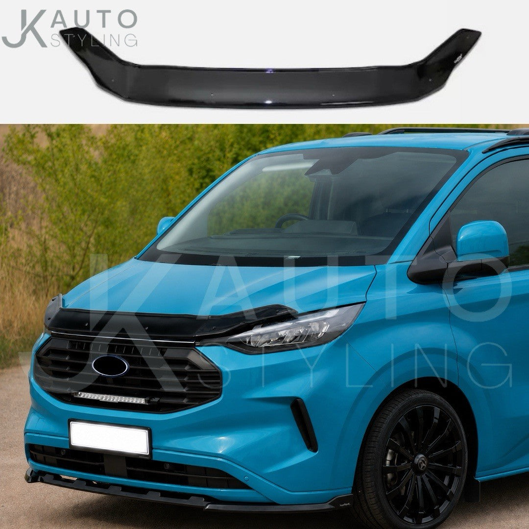 BONNET WIND DEFLECTOR PROTECTOR GUARD BRA FOR FORD TRANSIT CUSTOM 2023+