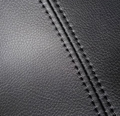 Black PU Leather Armrest Cover Protector For Ford Focus MK3.5 2015-2018