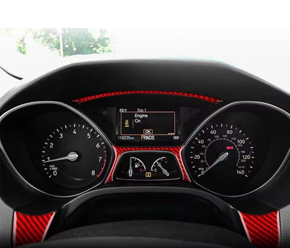 Ford Focus ST ST Line RS 2015-2018 Red Carbon Fibre Speedometer Dash Surround
