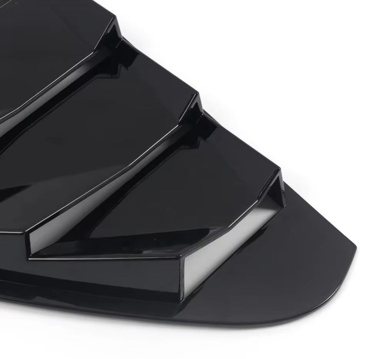 Mercedes A Class W176 Gloss Black Rear Side Window Louver Vent Covers 2pcs