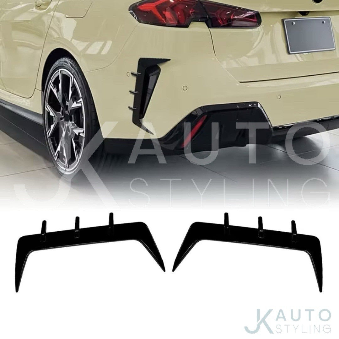 BMW 2 Series F74 2024+ M Sport Gloss Black Rear Bumper Side Vent Canards 2pcs