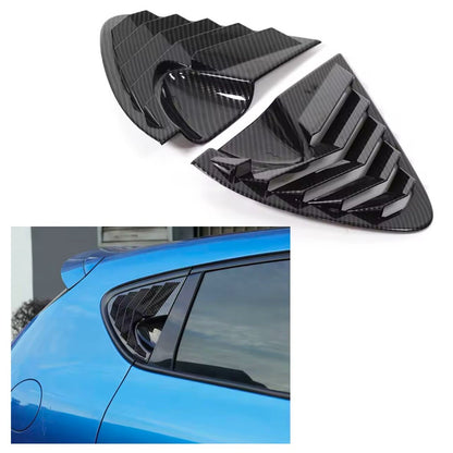 Seat Leon MK2 2008-2012 Carbon Fibre Rear Side Window Louver Vents Covers 2pcs