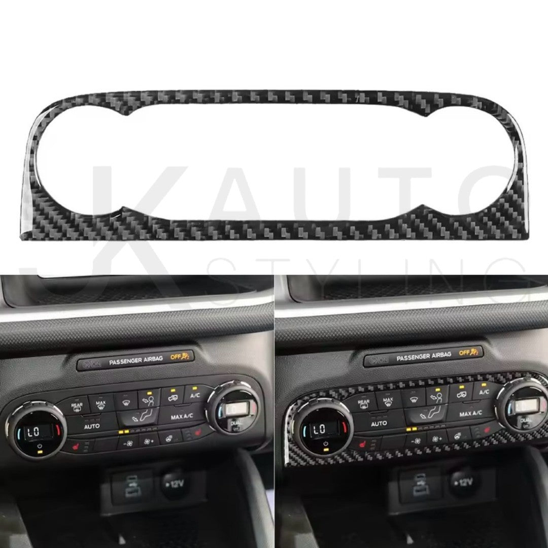 Ford Focus MK4 2018-2021 Carbon Fibre Air Con Control Panel Cover Trim