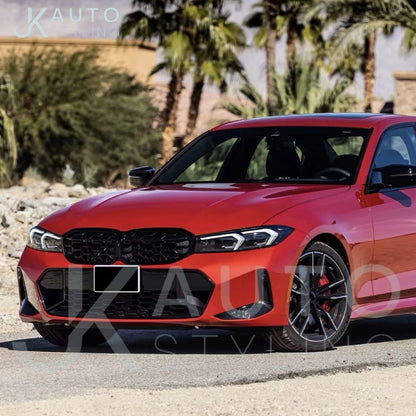 BMW 3 Series G20 G21 2023-2025 Gloss Black Diamond Honeycomb Kidney Grille