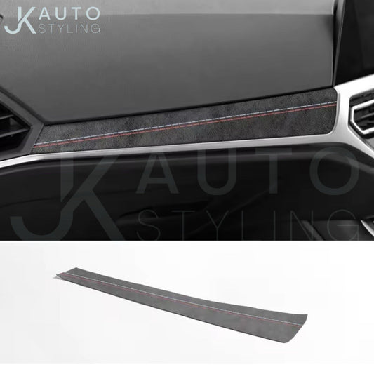 BMW 3 Series G20 G21 G28 2020+ Black Alcantara Main Dashboard Panel Trim Cover