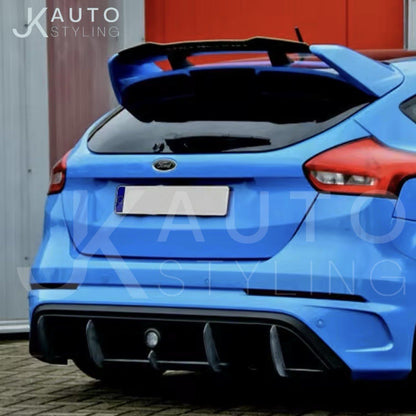 Ford Focus RS MK3 2015-2018 Rear Blade Style Diffuser Body Kit Gloss Black