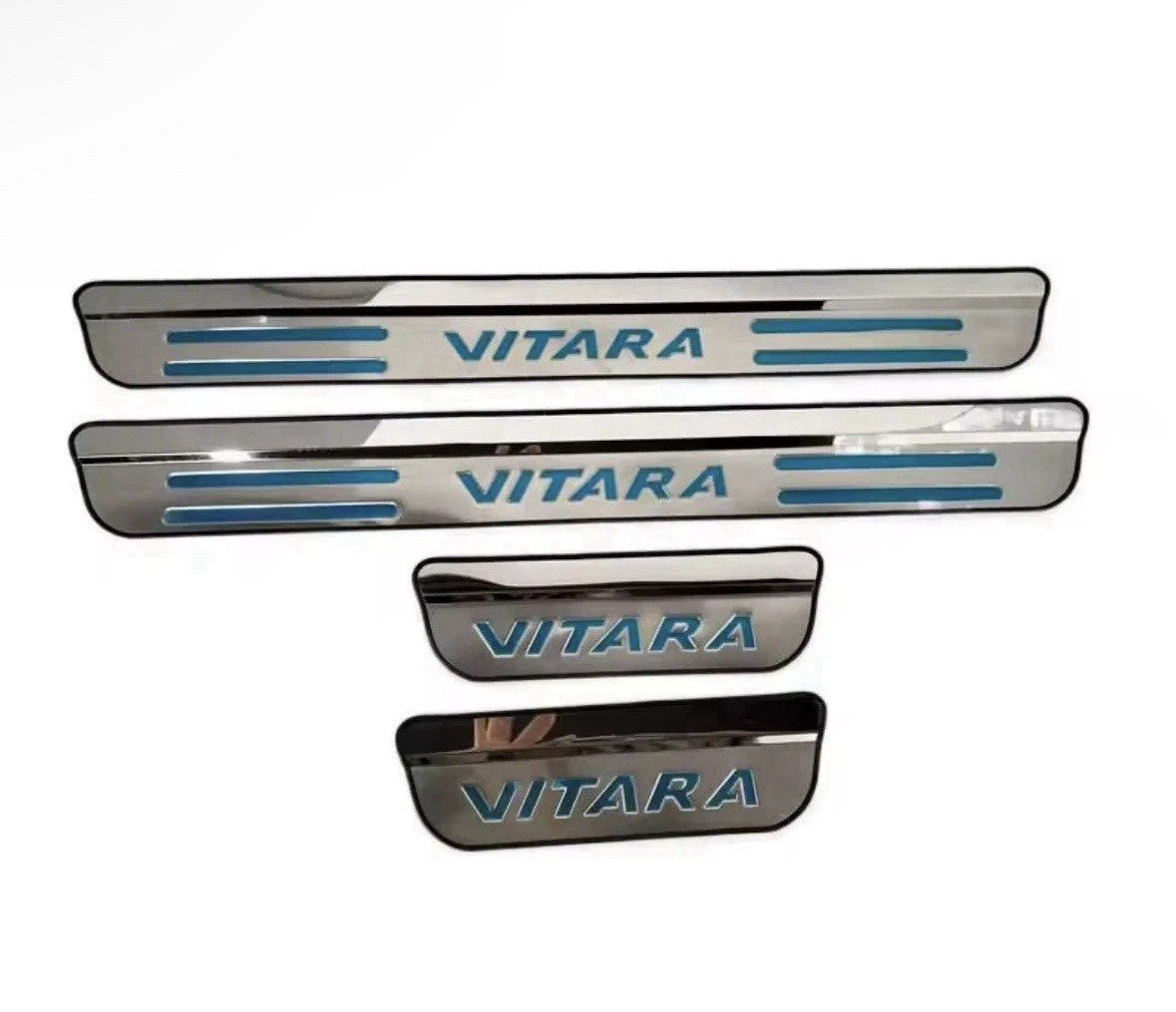 4Pcs Suzuki Vitara Stainless Steel Door Sill Protective Scuff Plates