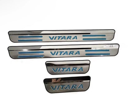 4Pcs Suzuki Vitara Stainless Steel Door Sill Protective Scuff Plates
