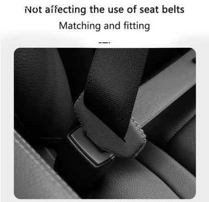 Seat FR Seatbelt Buckle Cover For Ibiza Leon Ateca Arona Mii FR 2pcs Black