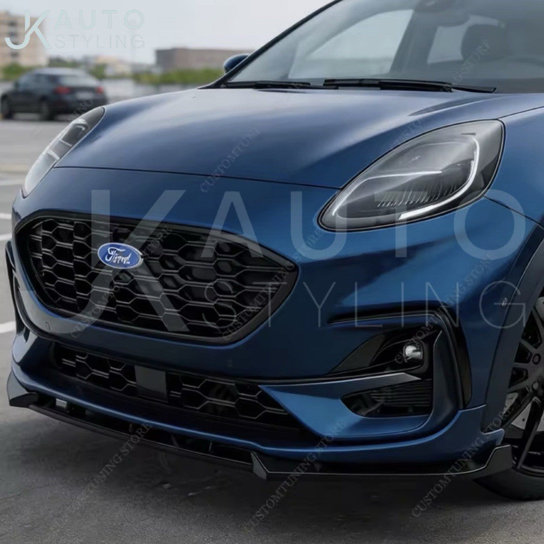 Ford Puma ST ST Line MK1 2019-2024 Gloss Black Front Splitter Lip Low Line Kit