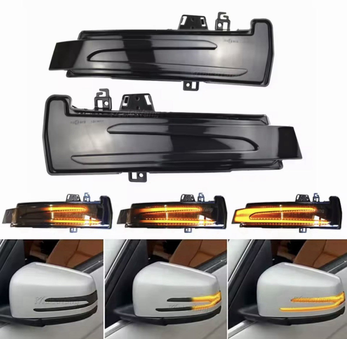 Mercedes A B C E S Class GLA Dynamic Indicators LED Sequential Mirror Indicators
