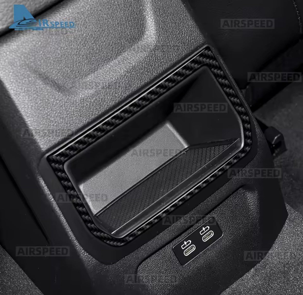 Carbon Fibre Interior Rear Air Vent Panel Trim For BMW 1 Series F40 2020-2024